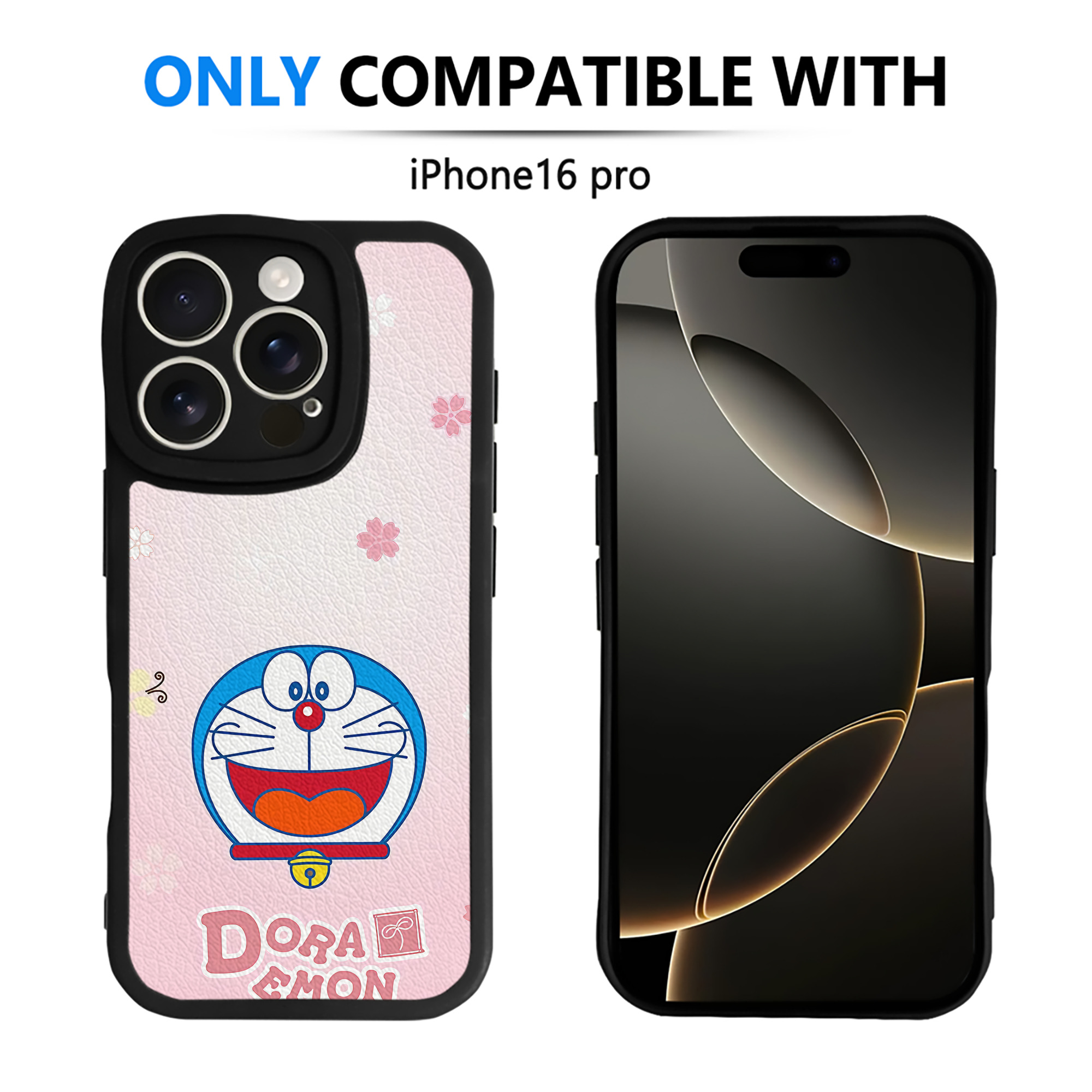 （画像用） ドラえもん Doraemon 【iPhone 16シリーズ対応】シリコンスマホケース（レザー調） 材質：シリコン